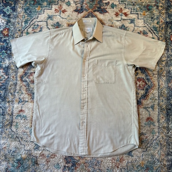 Vintage Protocol Pinstriped Button-up Shirt Large - Picture 1 of 4